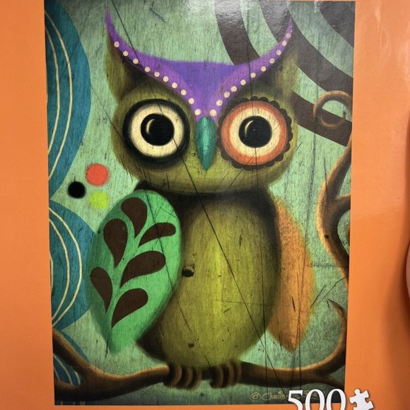 Charlie Zabarte Jigsaw Puzzle The Samba Tree Owl 500 Pieces 14" X 19" Crafting - Picture 3 of 12